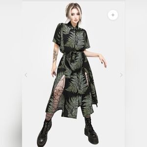 Disturbia Fern Midi Shirt Dress
